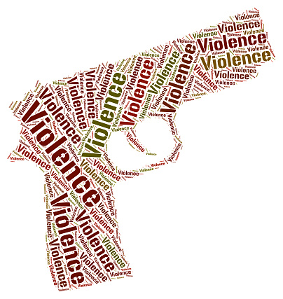 Violence Word Representing Wordclouds Cruelly And Wordcloud