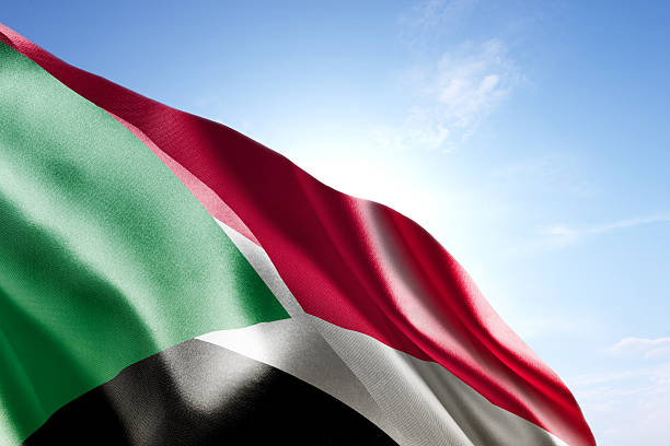 istock Flag of Sudan waving in the wind 598716330
