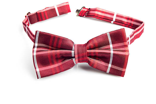 istock Plaid bow tie isolated on white background with clipping path 598716984