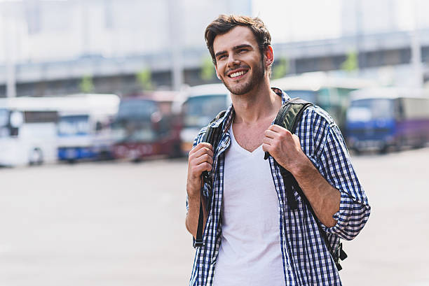 istock Young man is ready to travel 598785358