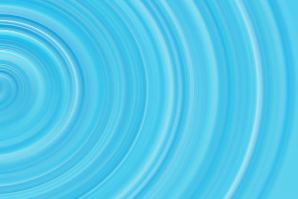 istock Semicircular Computer Generated Background Graphic, Blue, Turquoise and Aqua, XXXL 598786378
