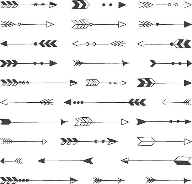 Rustic Arrows vector art illustration