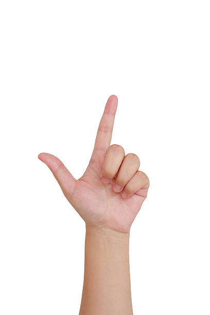 istock female hand touching, pointing to something 598790518