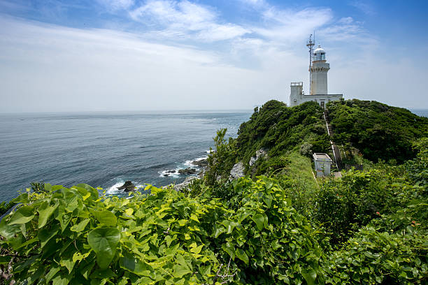 istock Lighthouse of Sada cape in Ehime, Japan 598791312