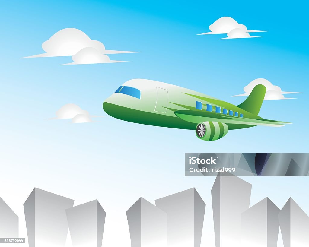 Cartoon Airplane Is Flying Stock Illustration - Download Image Now -  Abstract, Air Vehicle, Airplane - iStock