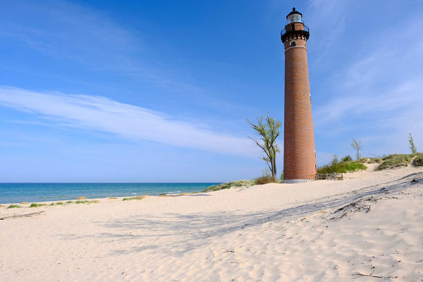 istock Little Sable Point Lighthouse in dunes, built in 1867 598794106