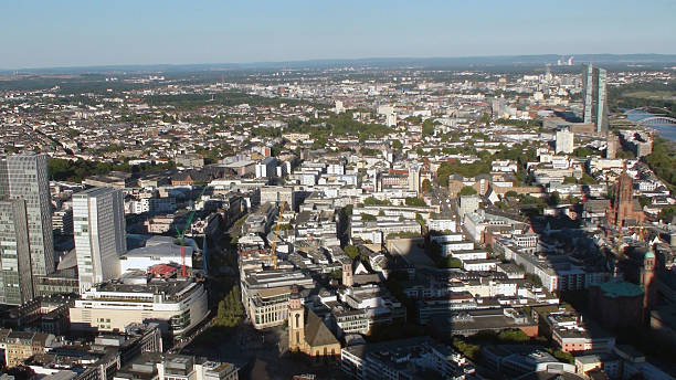 istock Frankfurt River Main,Architecture And Buildings Aerial View.Germany 598795608