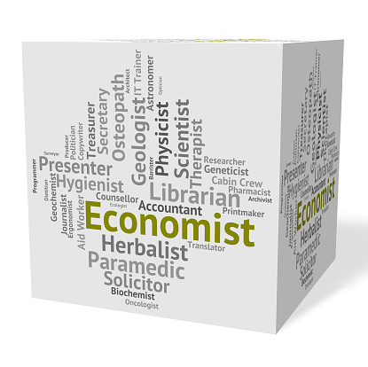 Economist Job Representing Macro Economics And Word