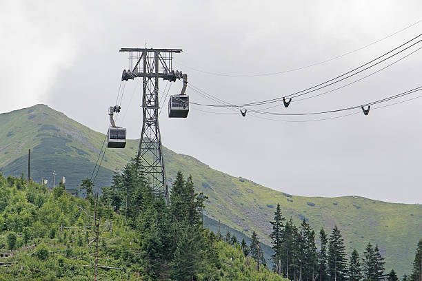 istock Cable car high in the mountains 598802588