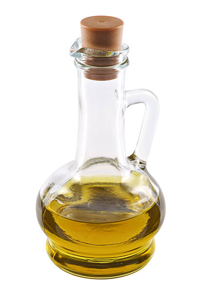 istock Olive oil in a glass bottle 598804324