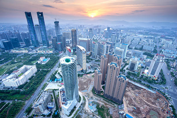 istock Sunset in the city 598806068
