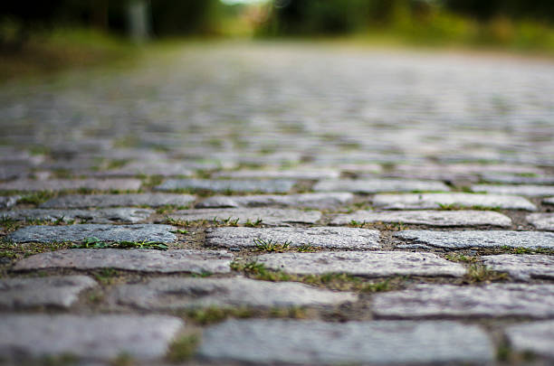 istock The road paved with stone 598811126