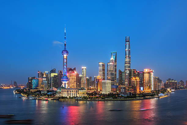 Beautiful Shanghai Bund night