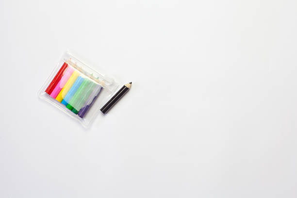 istock School Stationary on white paper 598814188