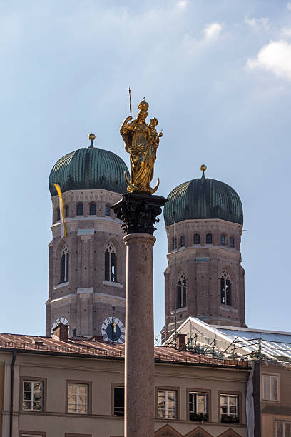 istock Marian column at Marienplatz in Munich, Germany, 2015 598814728
