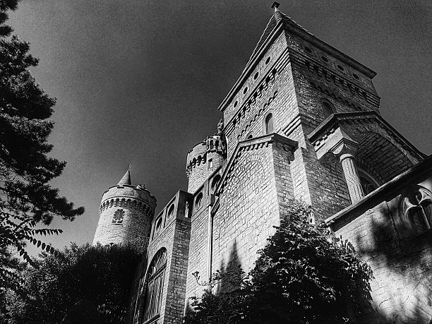 black and white photo of Jed Johnson Tower