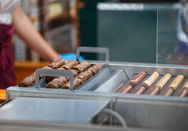 istock Frankfurters and sausages for hot dogs 598820324