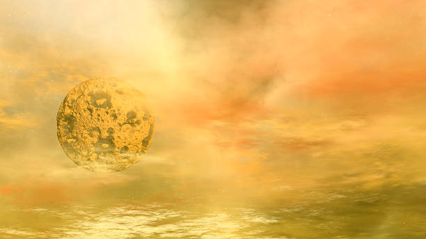istock Sky of stranger planet, 3D rendering 598823098