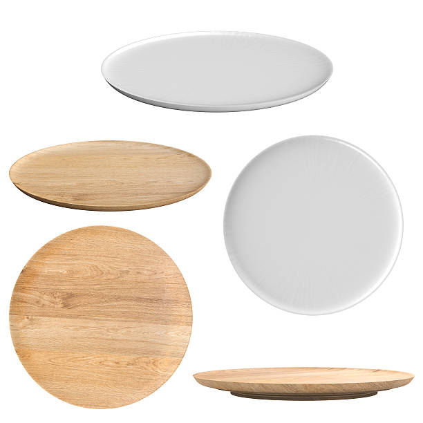 isolated dish - plate square square shape white imagens e fotografias de stock