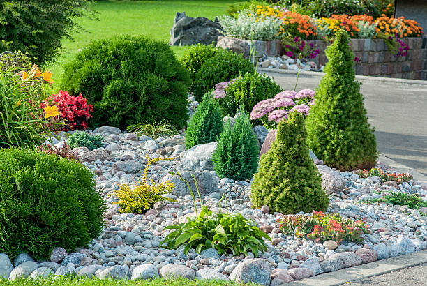 istock Landscaped flower garden 598826458
