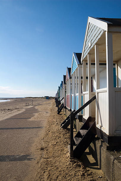 istock Beach Huts at Southwold, Suffolk, England 598827250