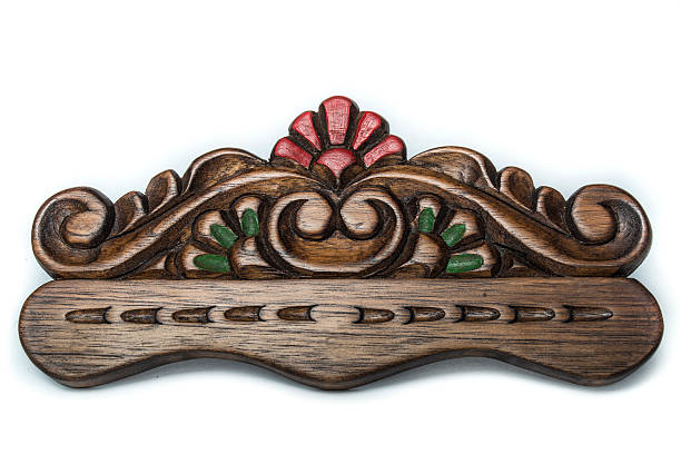 istock old carved and painted wood 598829764