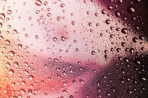 istock Water droplets, purple-pink tone 598830136