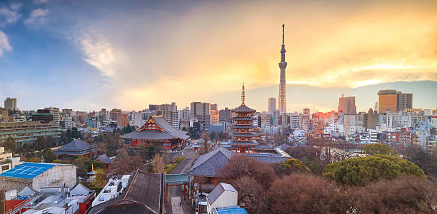istock View of Tokyo skyline at sunset 598830952