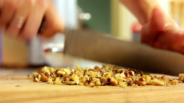 Cutting walnuts