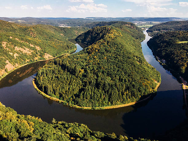 istock Beautiful View on Saarschleife in Germany 598914498