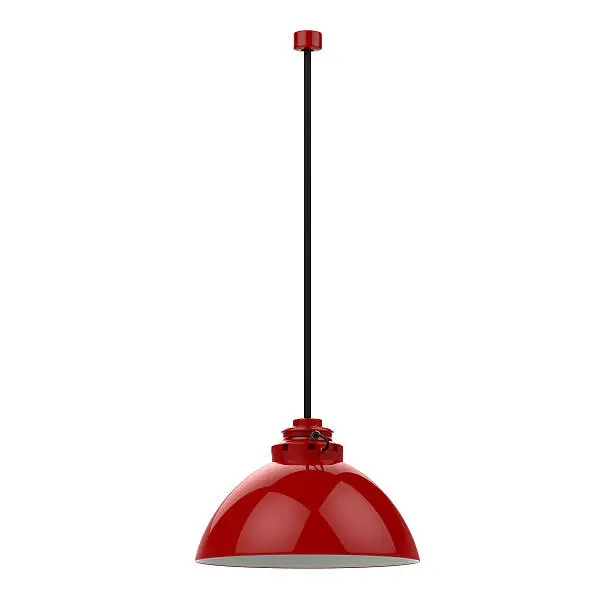 3d rendering pendant lamp isolated on white