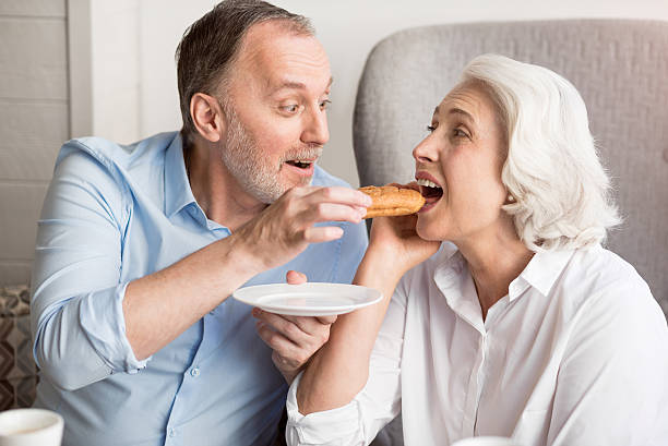 istock Positive couple resting in the cafe 598925272