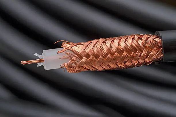 Photo of 75 ohm coaxial cable