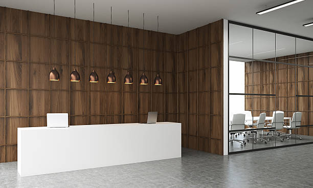 istock Reception desk and conference room. 598930624