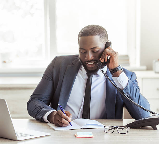 istock Handsome Afro American businessman 598932366