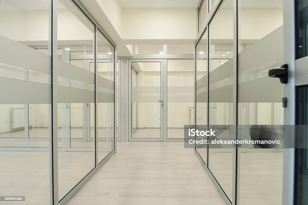 Empty modern office Office, Modern, Indoors, No People, empty Architecture Stock Photo