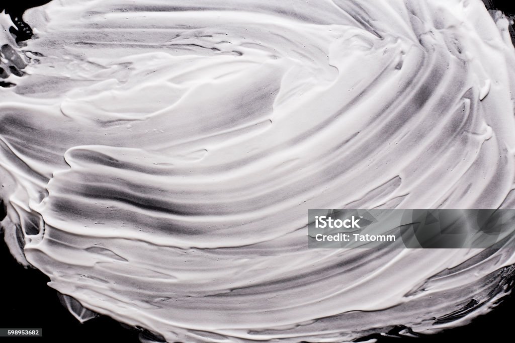 Shave foam or cream isolated on black background Shaving Cream Stock Photo