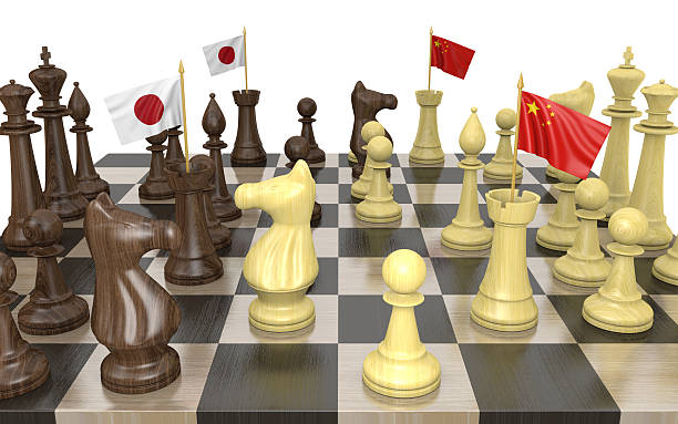istock Japan and China foreign policy strategy and power struggle 598958496