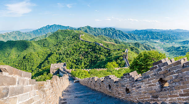 istock panoramic view of Great Wall of China 598958952