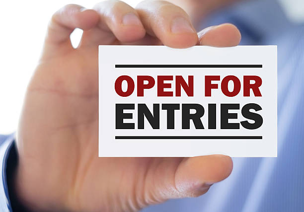 istock open for entries - business concept 598960192