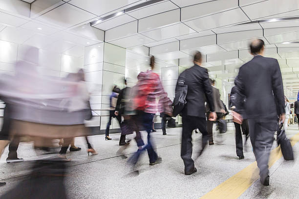 istock Businessman going to the office in the underpass 598961208