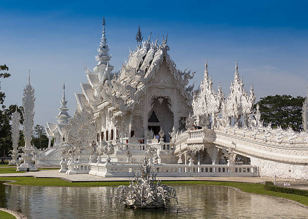 istock Wat Rongkhun temple in twilight 599099458
