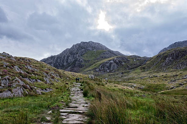 istock Walk up Y Garn North Wales UK. 599100274