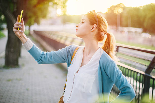 istock Girl taking selfie 599104038