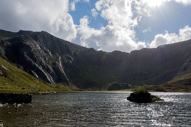istock Walk up Y Garn North Wales UK. 599105502