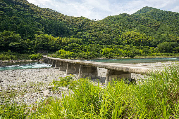istock Hage Low Water Crossing (Kochi Prefecture Shimanto) in Japan 599106754