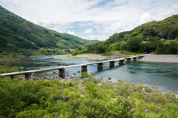 istock Nagaoi Low Water Crossing (Kochi Prefecture Shimanto) in Japan 599107030