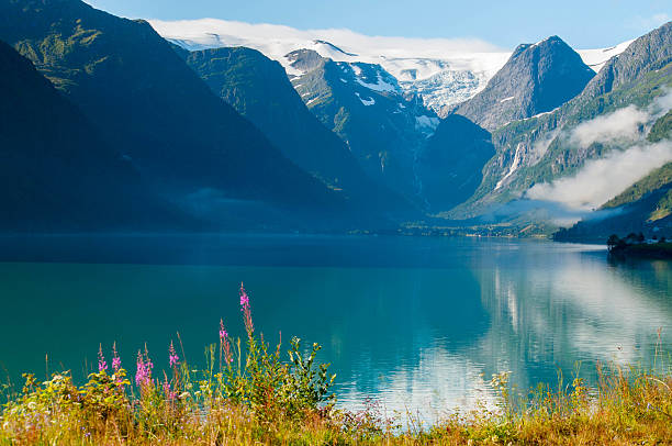 istock Mountain lake sunrise in Norway 599107178