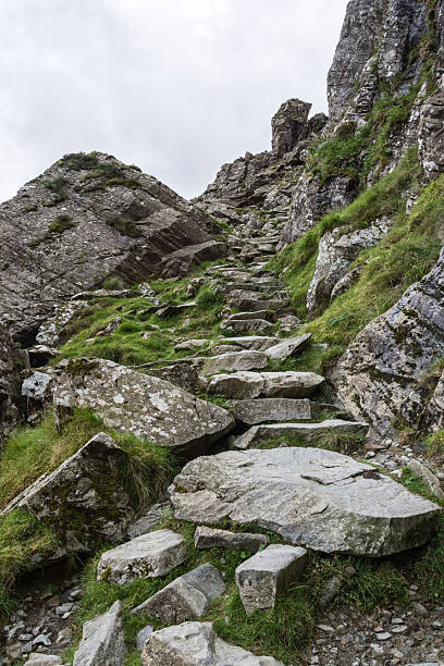 istock Walk up Y Garn North Wales UK. 599107390
