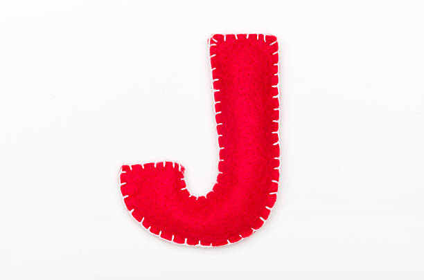 istock Alphabet J is made of felt 599107610